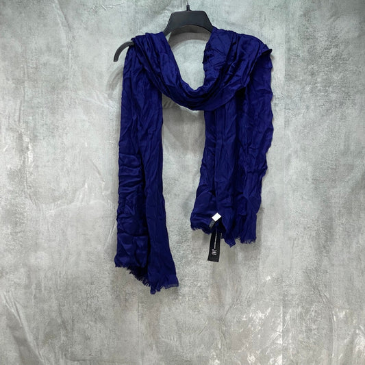 INC INTERNATIONAL CONCEPTS Blue Wrap & Scarf OS