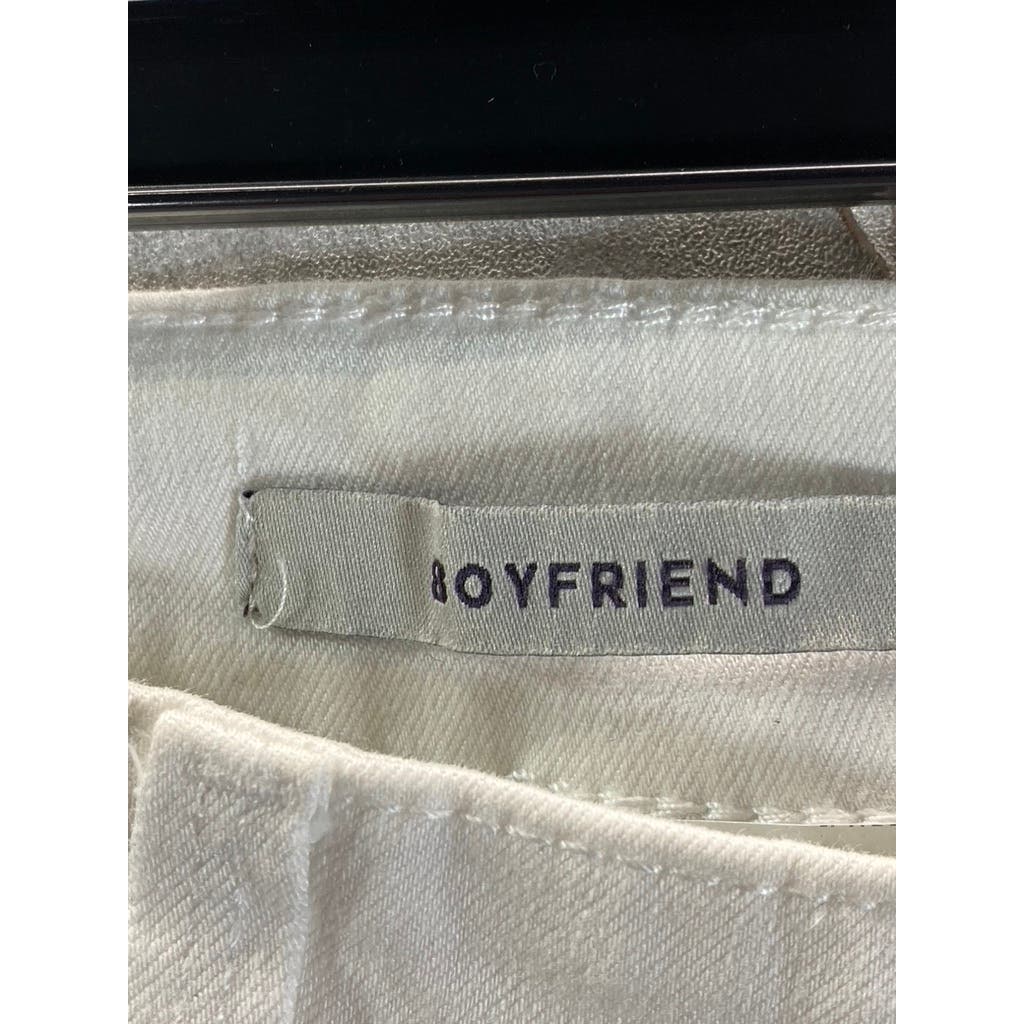 NYDJ Women's White Lift Tuck Boyfriend Jeans SZ 16