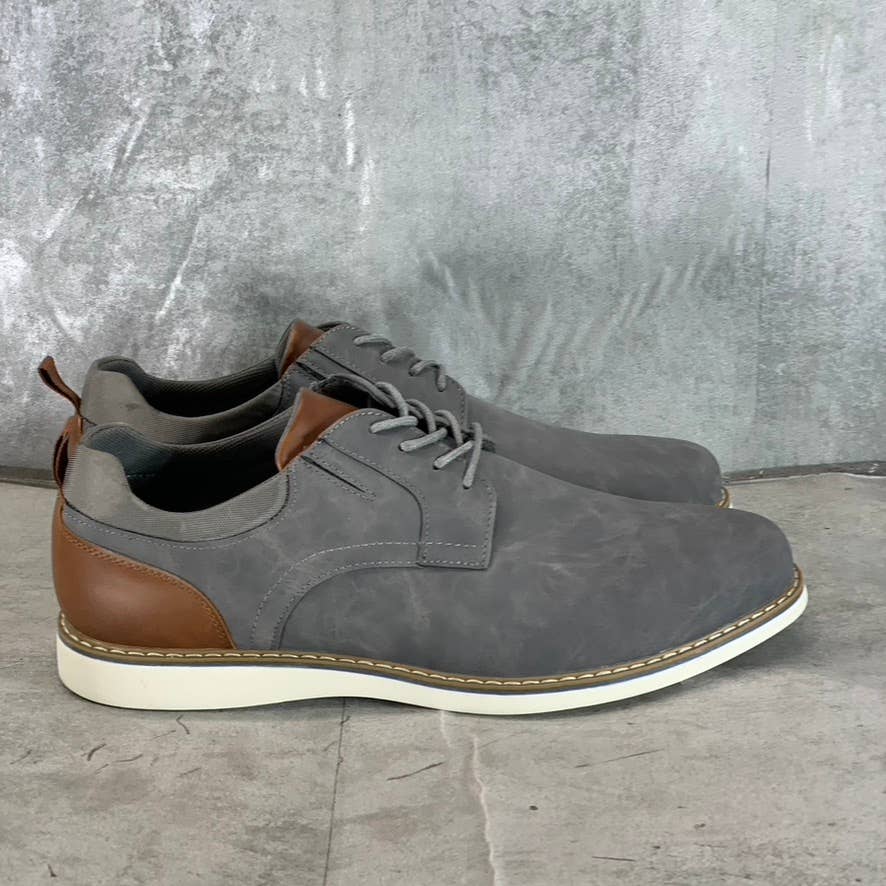 RESERVED FOOTWEAR NEW YORK Men's Grey Vertigo Lace-Up Oxford Shoes SZ 11