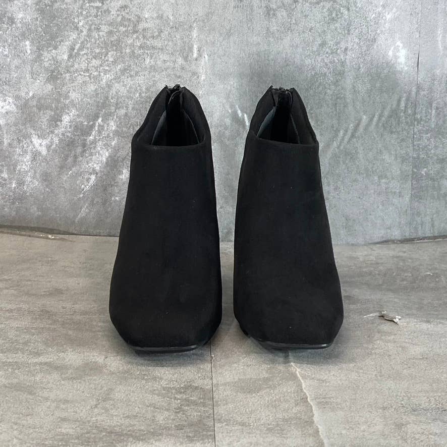 ALFANI Step N' Flex Women's Black Micro Brittnee Square-Toe Booties SZ 6