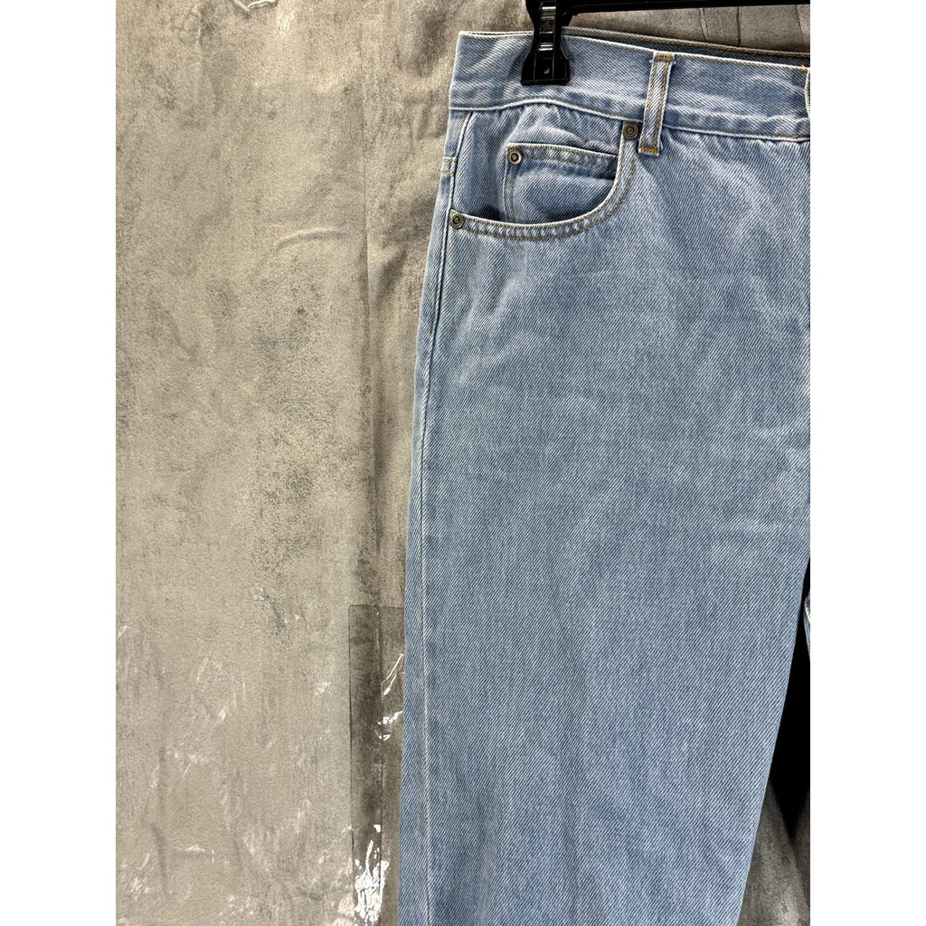MAISON LABICHE Paris Women's Light Blue Straight Leg Denim Jeans SZ 28