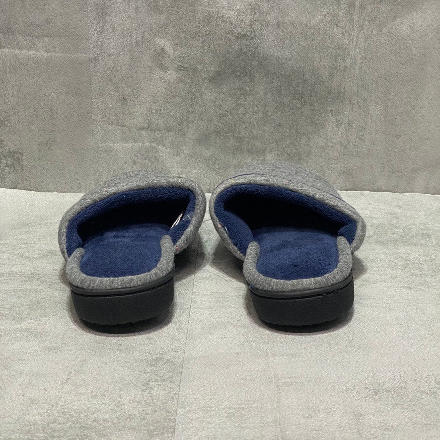 ISOTONER Signature Heather Gray Memory Foam Quilted Jersey Deena Clog Slippers SZ S(7.5-8)