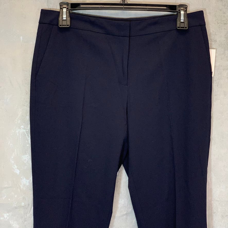 BAR III Women's Navy Straight-Leg Ankle Dress Pants SZ 14