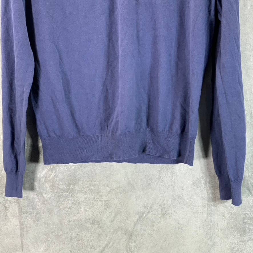 THE MEN'S STORE BLOOMINGDALES Men's Navy V-Neck Pullover Sweater SZ S