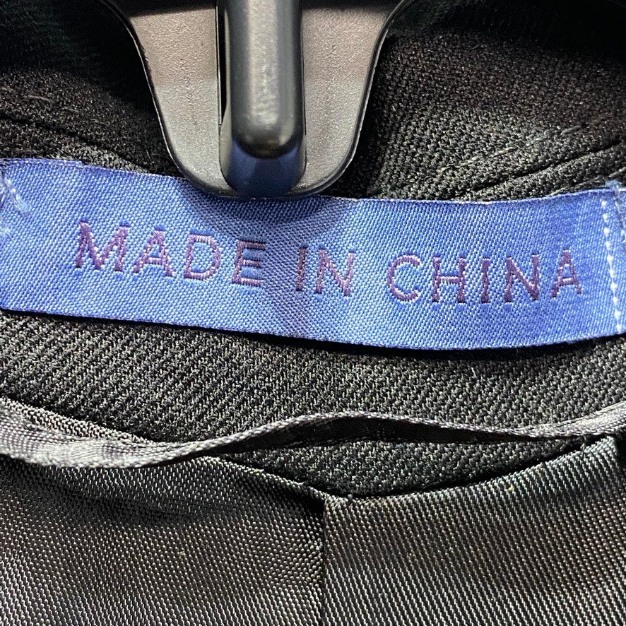 RYAN SEACREST DISTINCTION Black Slim-Fit Stretch Long Tuxedo Jacket SZ 40