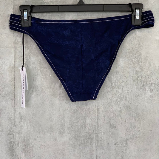 ROBIN PICCONE Indigo Valeria Side Tab Moderate Coverage Bikini Bottom SZ M