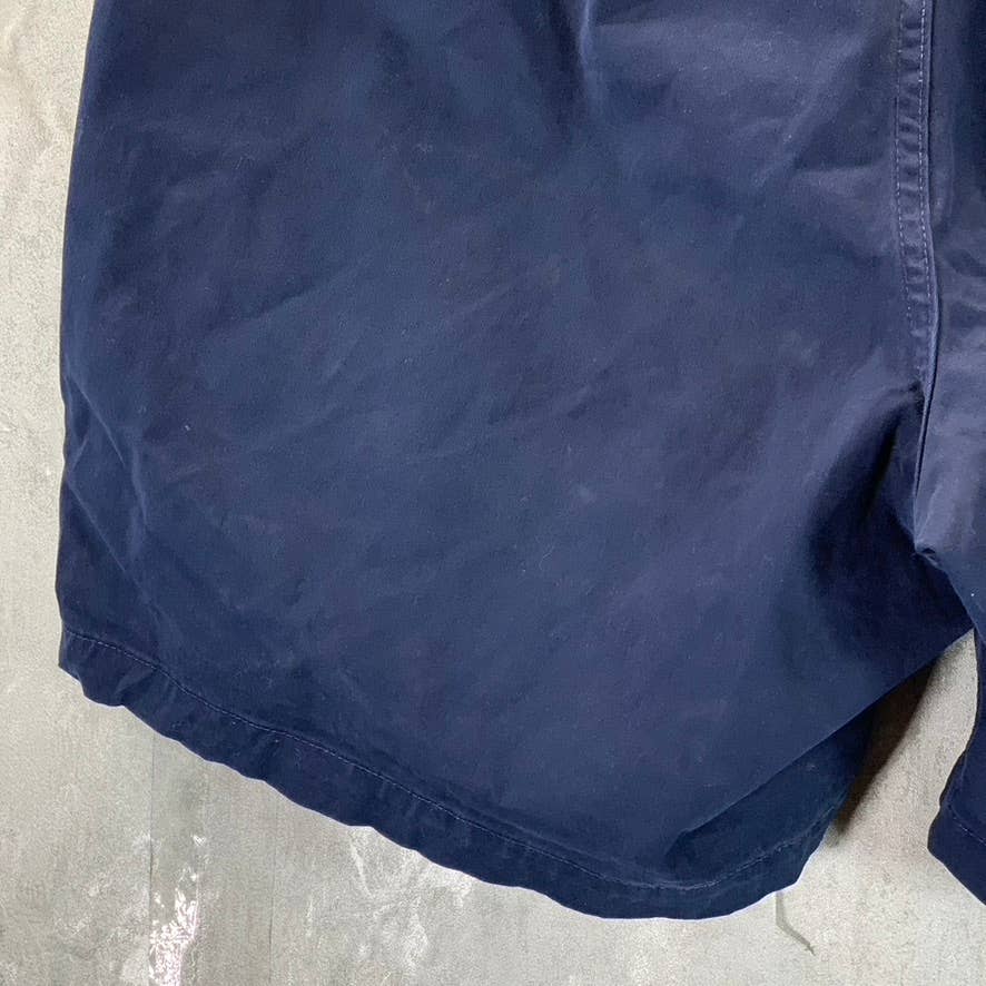 LANDS' END Men's Navy Comfort-First Drawstring Pull-On Shorts SZ L