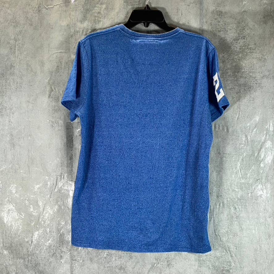 SUPERDRY Vintage Men's Blue Japan Logo Duo Short-Sleeve Crewneck T-Shirt SZ XL