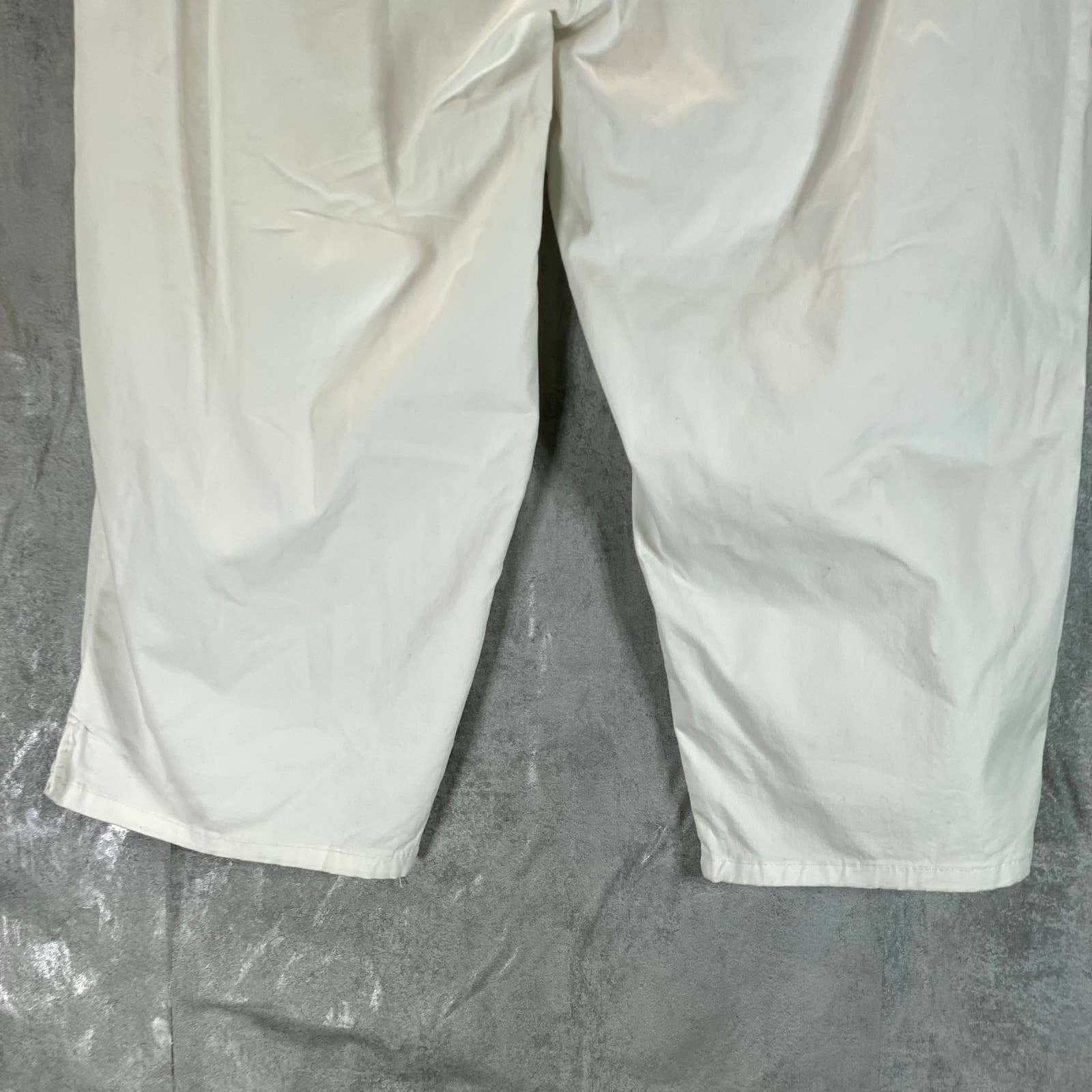 KAREN SCOTT Women's Bright White Mid-Rise Comfort-Waist Capri Pants SZ 18