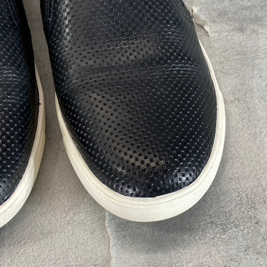 NATURALIZER Women's Black Leather Marianne Textured Slip-On Sneakers SZ 7.5