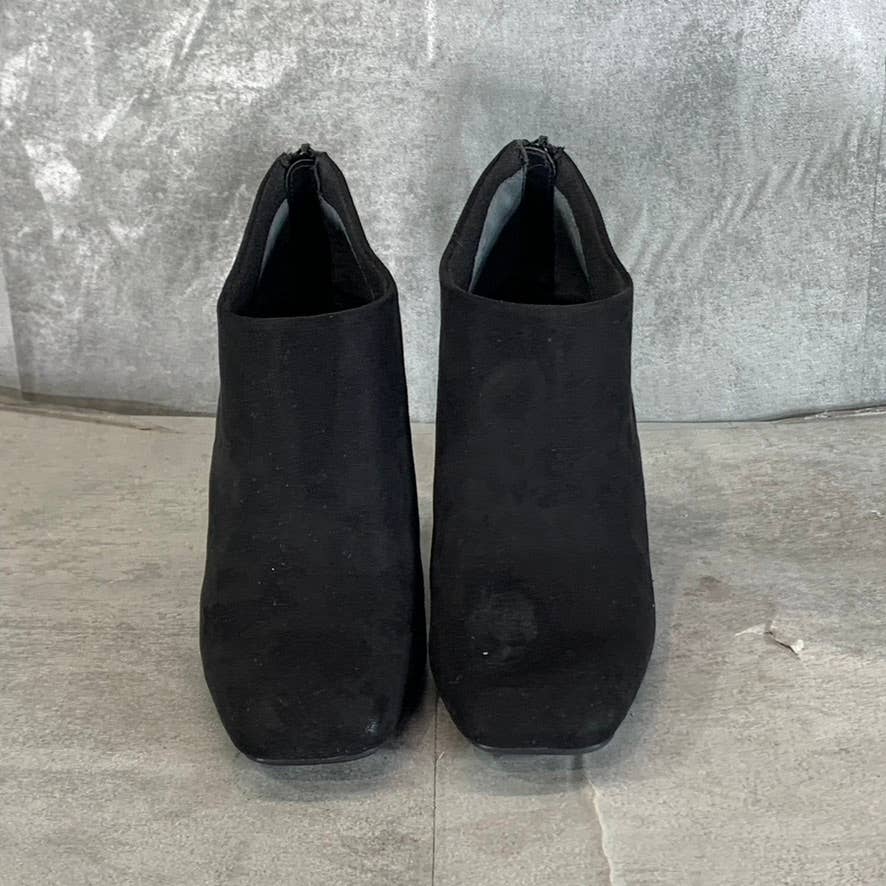 ALFANI Step N' Flex Women's Black Micro Brittnee Square-Toe Booties SZ 7.5