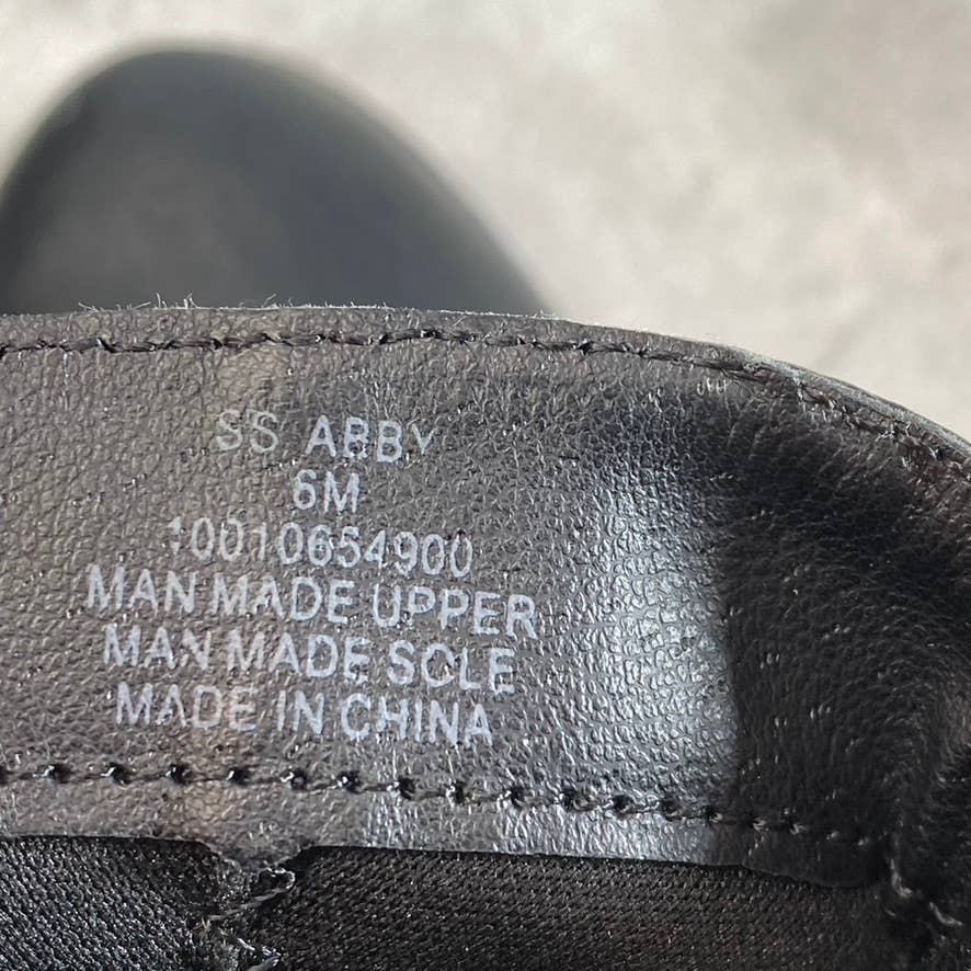 SUN+STONE Women's Black Abby Double-Zip Memory Foam Block-Heel Booties SZ 6