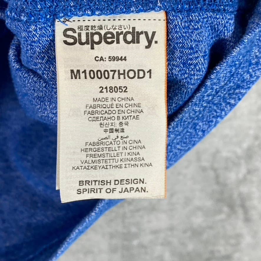 SUPERDRY Vintage Men's Blue Japan Logo Duo Short-Sleeve Crewneck T-Shirt SZ XL