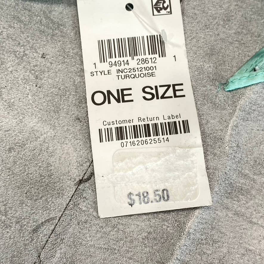 INC INTERNATIONAL CONCEPTS Women's Turquoise Palm-Print Kite Scarf SZ OS