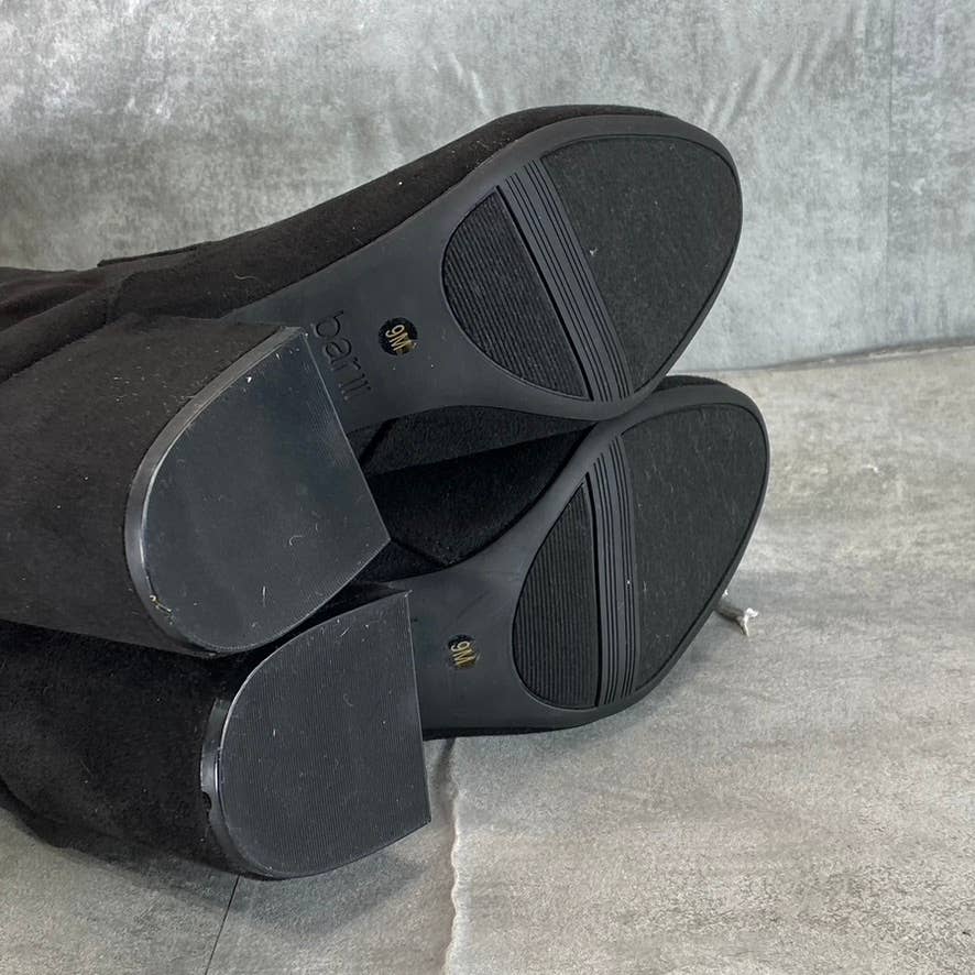 BAR III Women's Black Gabrie Round-Toe Block-Heel Pull-On Over-The-Knee Boot SZ9