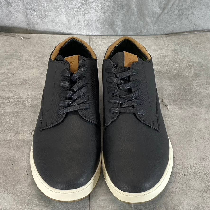 VANCE CO. Men's Black Aydon Casual Memory Foam Lace-Up Sneakers SZ 11