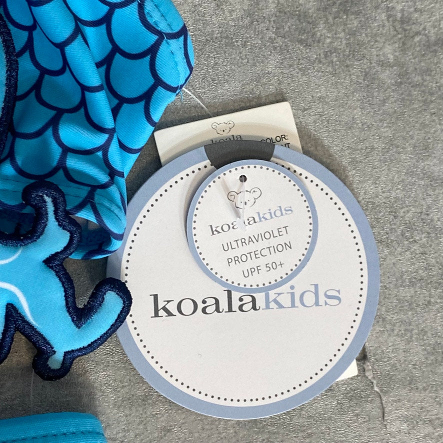 KOALA KIDS Infant Blue Scale Print Mermaid One-Piece Pull-On Swimsuit SZ 9-12M