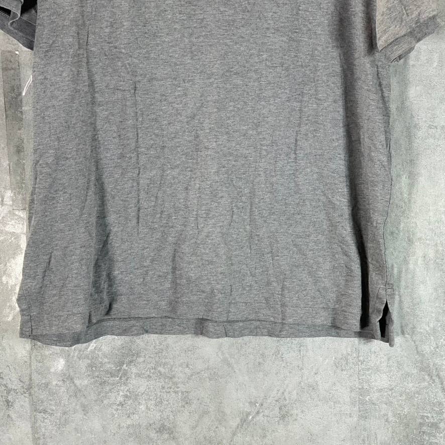 POLO RALPH LAUREN Men's Grey Heather Classic-Fit Soft Cotton Polo Shirt SZ M