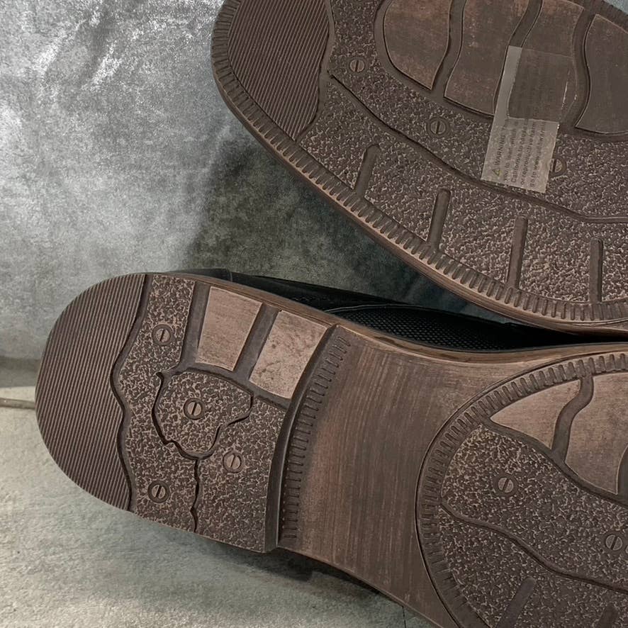 NEW YORK & COMPANY Men's Black Faux-Leather Cooper Lace-Up Oxford Shoes SZ 9.5