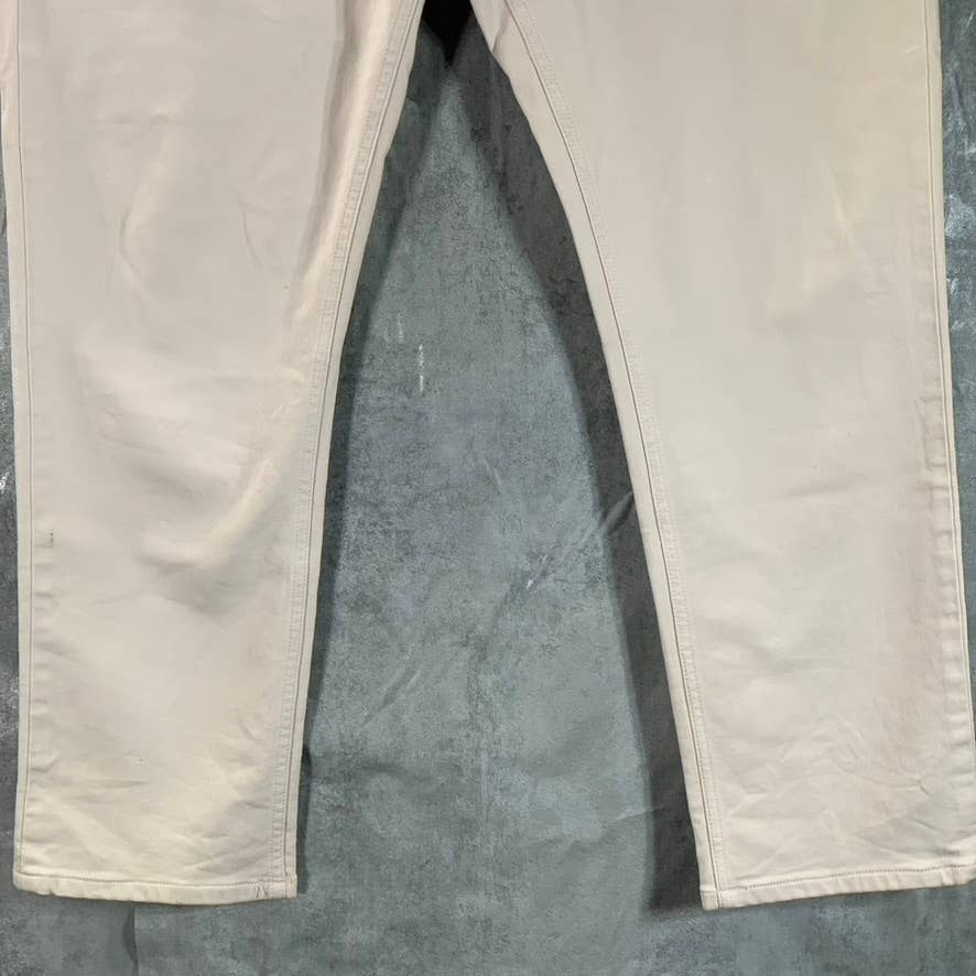 BANANA REPUBLIC Men's New Off White The Traveler Skinny Pants SZ 38X32