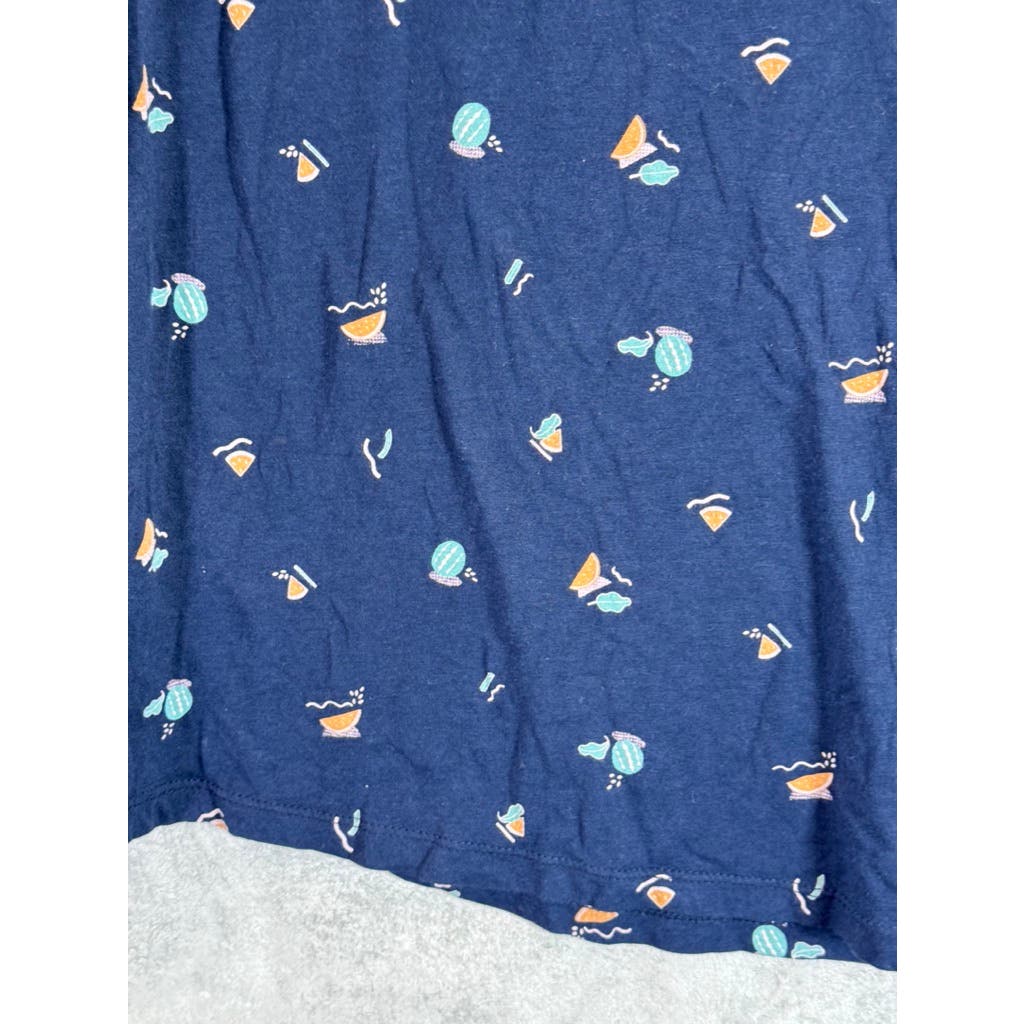 FRANK + OAK Men's Navy Watermelon Crewneck Short Sleeve T-Shirt SZ XL