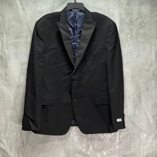 ALFANI Solid Black Slim-Fit Regular Stretch Two-Button Tuxedo Jacket SZ SZ 46R