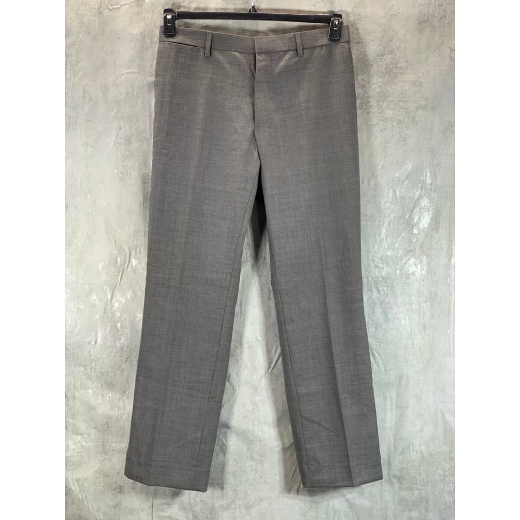 BANANA REPUBLIC Men's Grey Mini Gingham Classic-Fit Dress Pants SZ 32X32