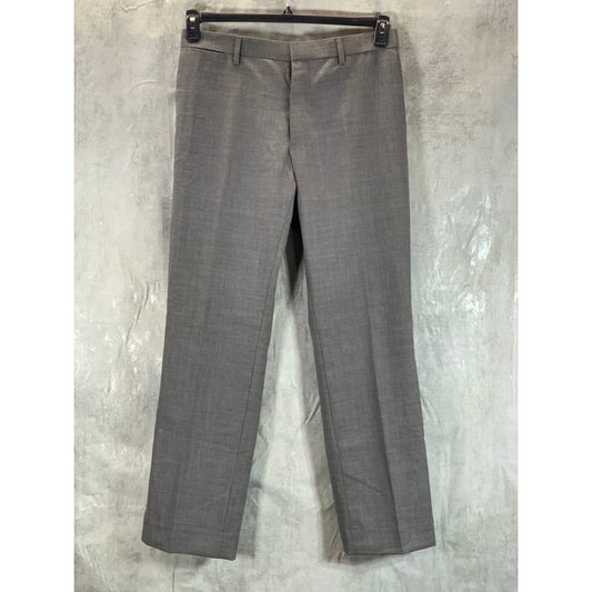 BANANA REPUBLIC Men's Grey Mini Gingham Classic-Fit Dress Pants SZ 32X32