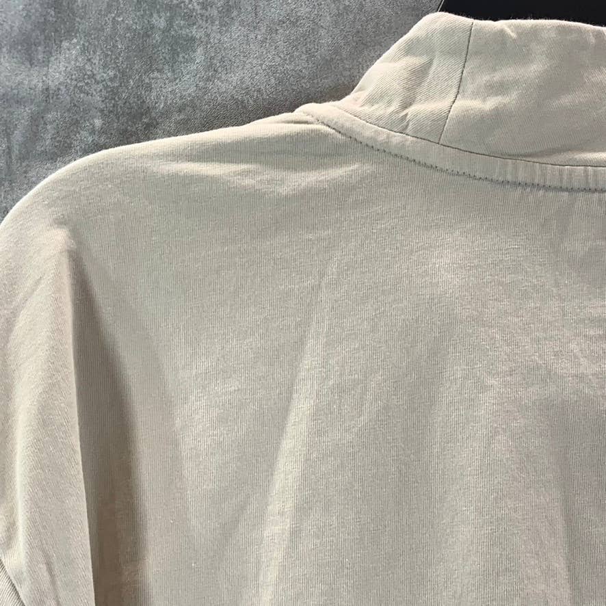 BONOBOS Men's Oat Milk Forever Mock Neck Long-Sleeve T-Shirt SZ XL
