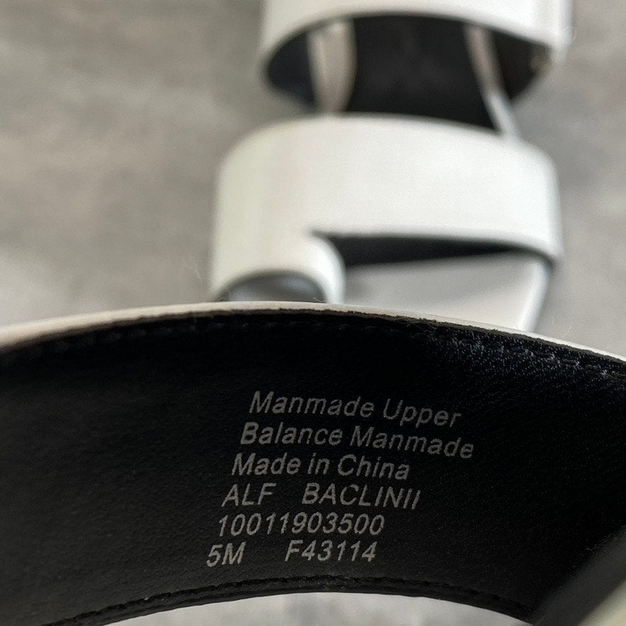 ALFANI Step N' Flex Women's White Baclinii Toe-Loop Cushioned Flat Slide Sandals