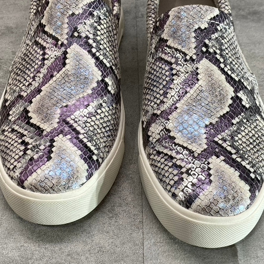 NATURALIZER Women's Mermaid Snake Leather Aileen Round-Toe Slip-On Sneakers SZ 8