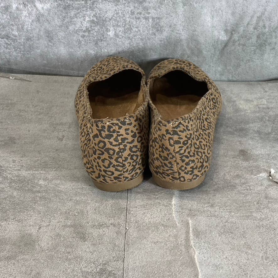 STYLE & CO Women's Mini Leopard Alysonn Round-Toe Slip-On Loafer Flats SZ 6.5