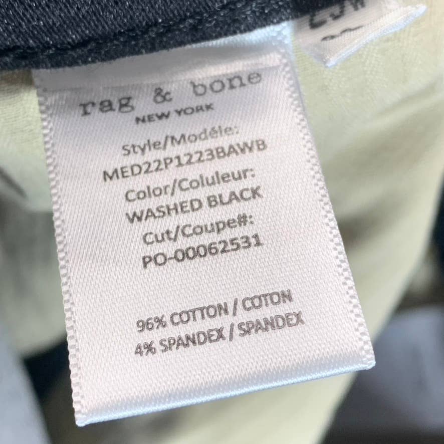 RAG & BONE Men's Washed Black Fit 2 Slim-Fit Jeans SZ 29X32