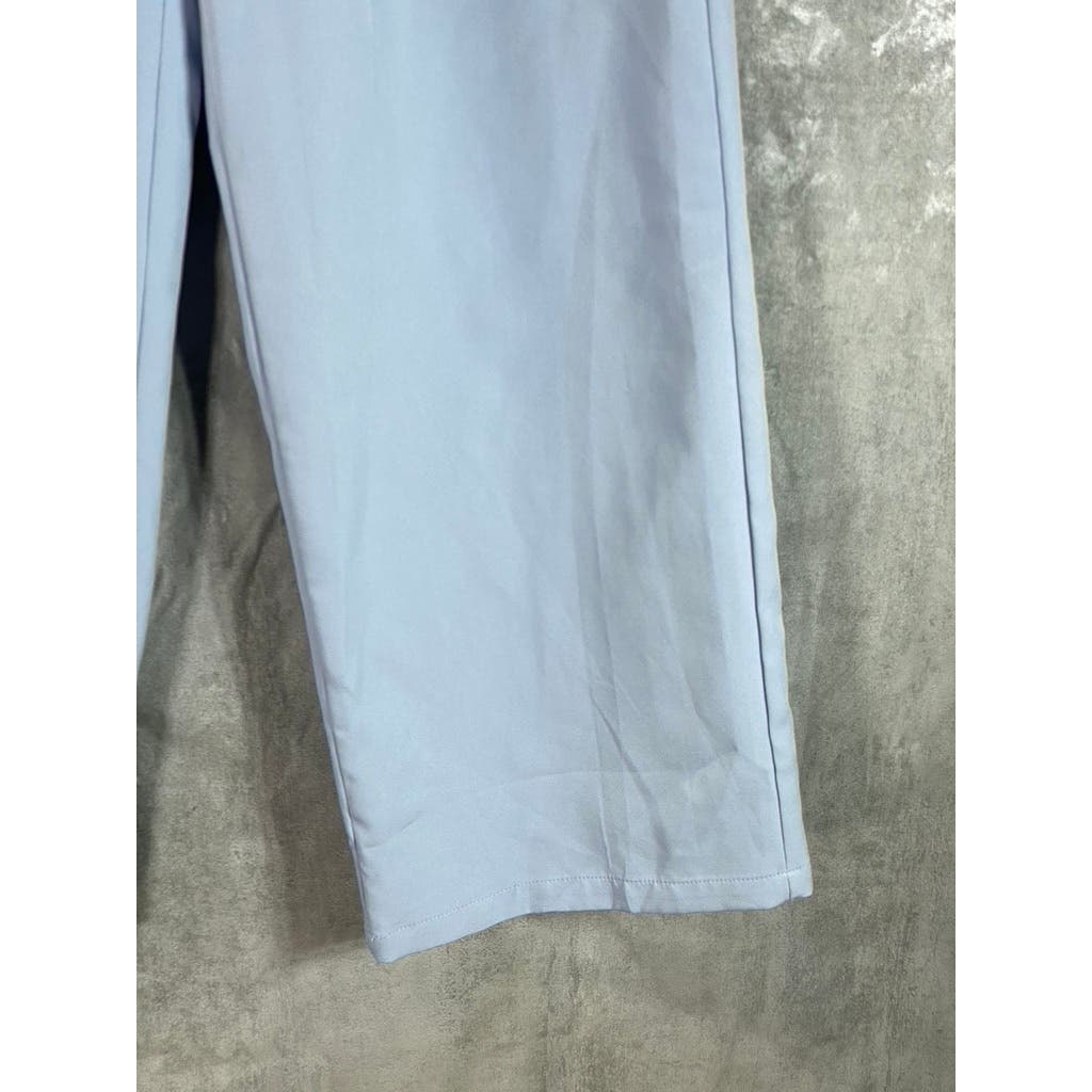 CIDER Women's Light Blue High-Waist Pleated Straight Leg Trousers SZ S(US 4)