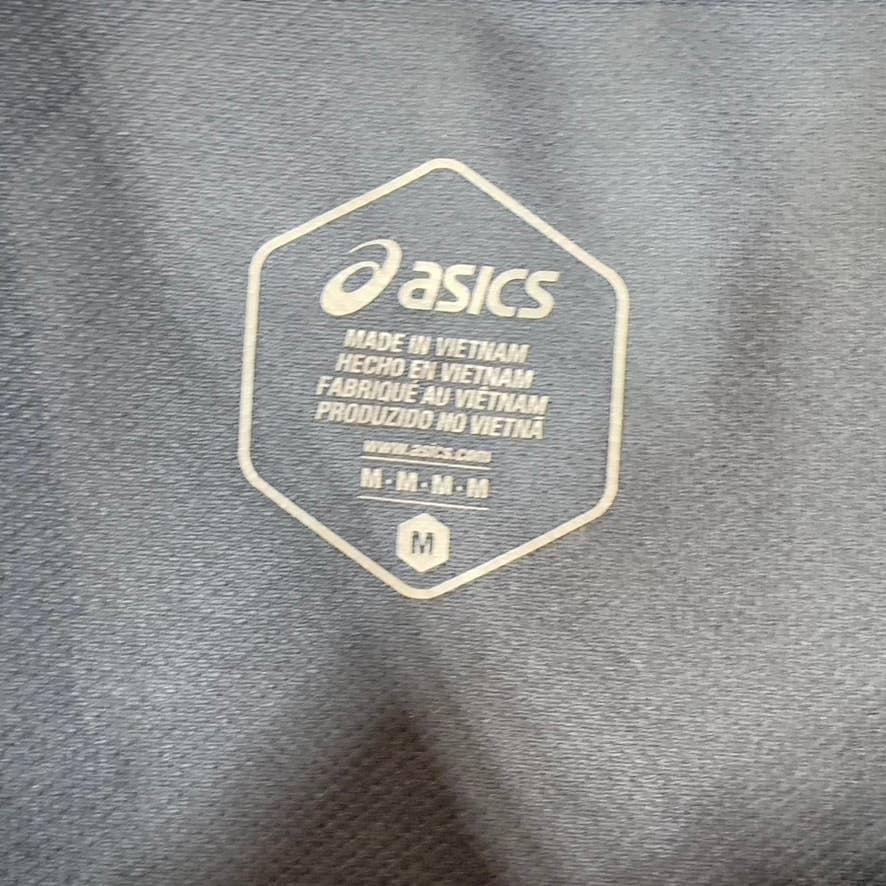 ASICS Men's GPX Black/Grey Printed Performance Crewneck Short-Sleeve T-Shirt SZM