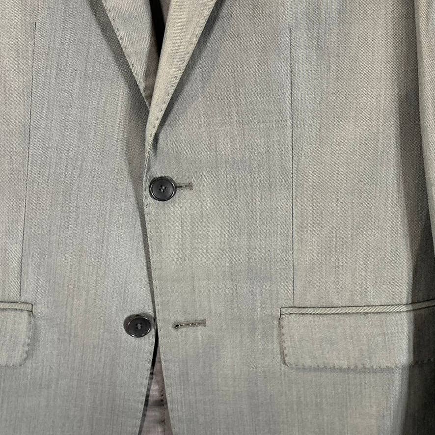 ZARA MAN Men's Grey Sharkskin Two-Button Suit Jacket SZ 42