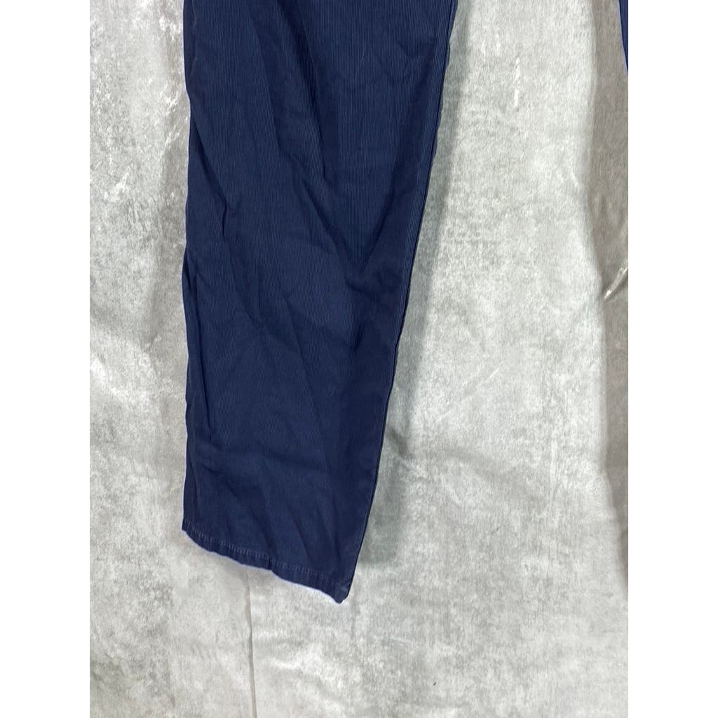 BROOKS BROTHERS Men's Red Fleece Navy Slim-Fit Stretch Chino Pants SZ 31X32