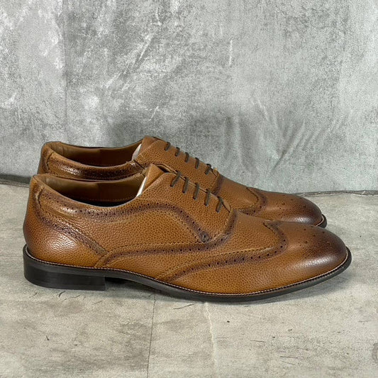 THOMAS & VINE Men's Cognac Garland Tru Comfort Foam Oxford Dress Shoes SZ 13