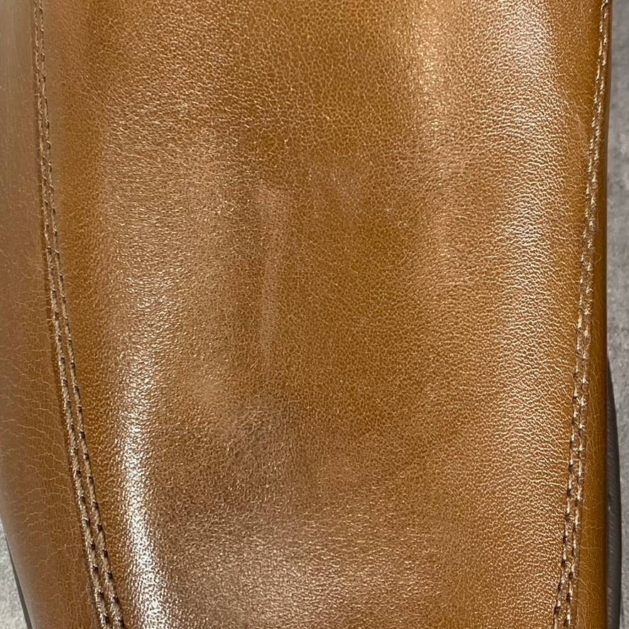CLARKS Collection Men's Dark Tan Leather Whiddon Step Slip-On Loafers SZ 9.5