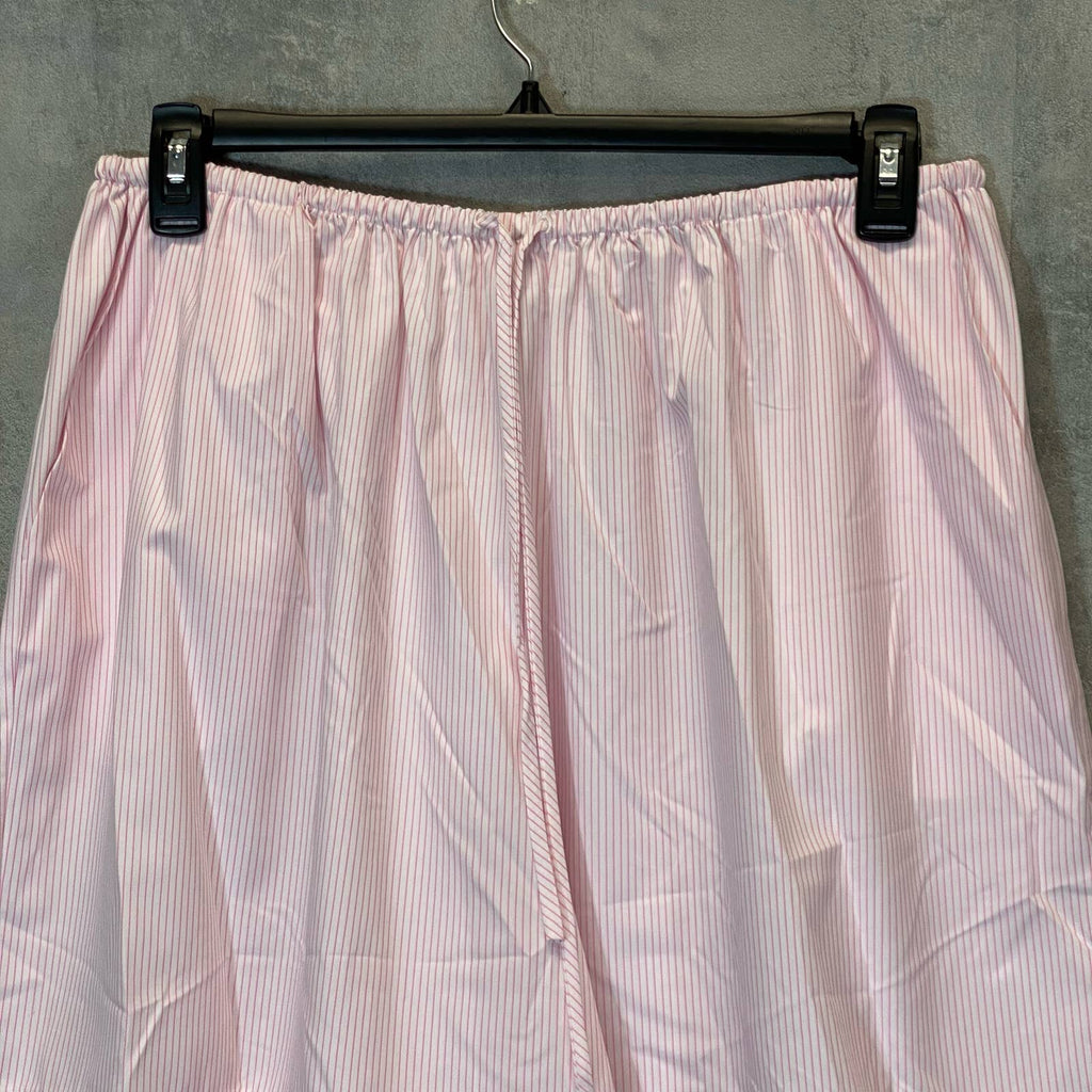 WAYF Women's Plus Size Pink Striped Lightweight Lounge Pajama Pull-On Shorts SZ 2X