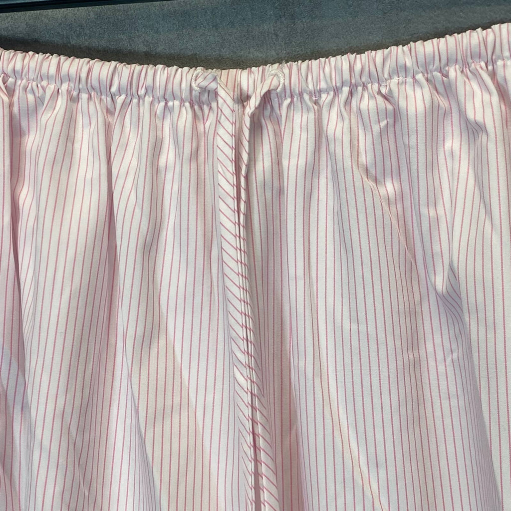 WAYF Women's Plus Size Pink Striped Lightweight Lounge Pajama Pull-On Shorts SZ 2X