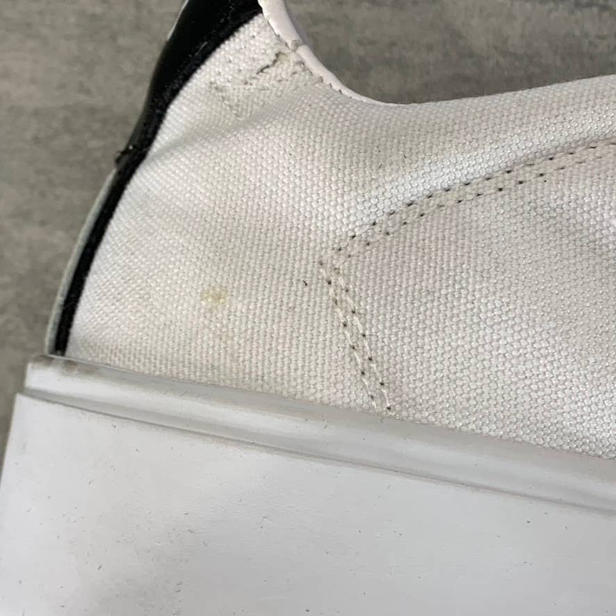 GOATS Women's White Canvas The 305 2-Strap Slip-On Platform Sneakers SZ 6