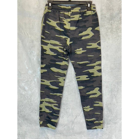 SOCIALITE Women's Green Camo Printed Elastic Drawstring Waist Jogger Pants SZ XS