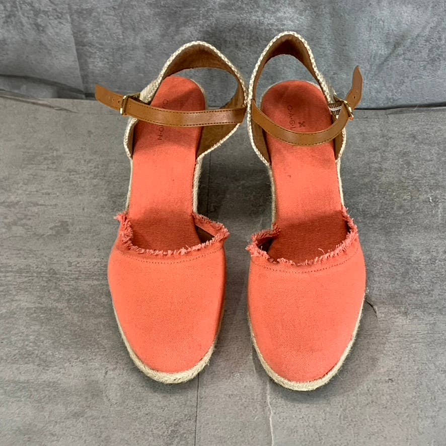 CASLON Women's Coral Saggitario Ankle-Strap Wedge Espadrille Sandals SZ 8