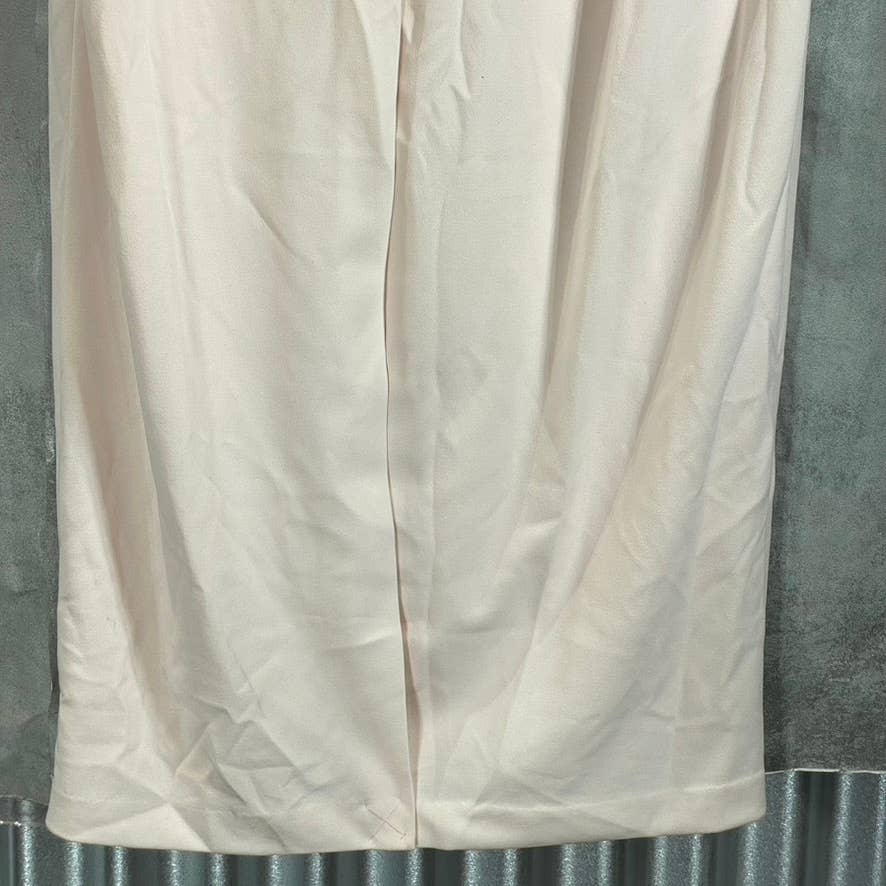 CALVIN KLEIN Women's Blossom Rhinestone-Waist V-Neck Cape-Sleeve Gown SZ 16