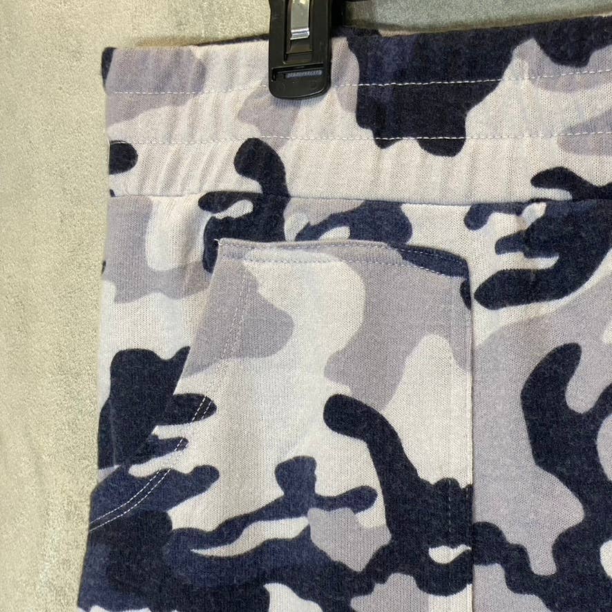 JESSICA SIMPSON Women's Blue Hidden Camo Pull-On 4-Pocket Jogger Pants SZ XL