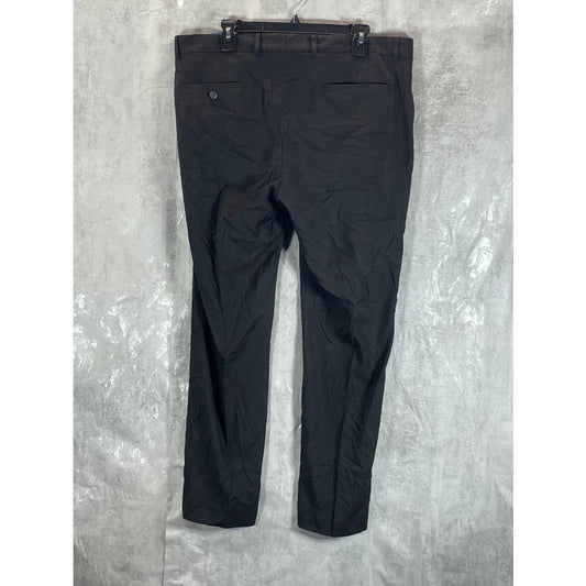 REACTION KENNETH COLE Men's Black Techni-Cole Slim-fit Dress Pants SZ 38X30