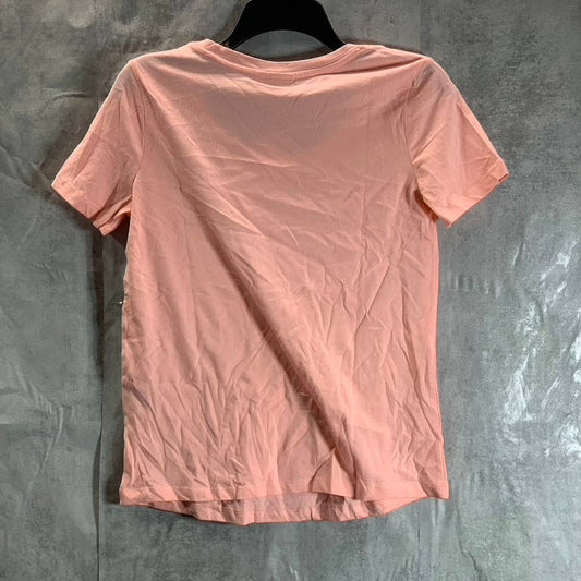 STYLE & CO Women's Champagne Pink Scoop-Neck Short Sleeve Classic Tee SZ S