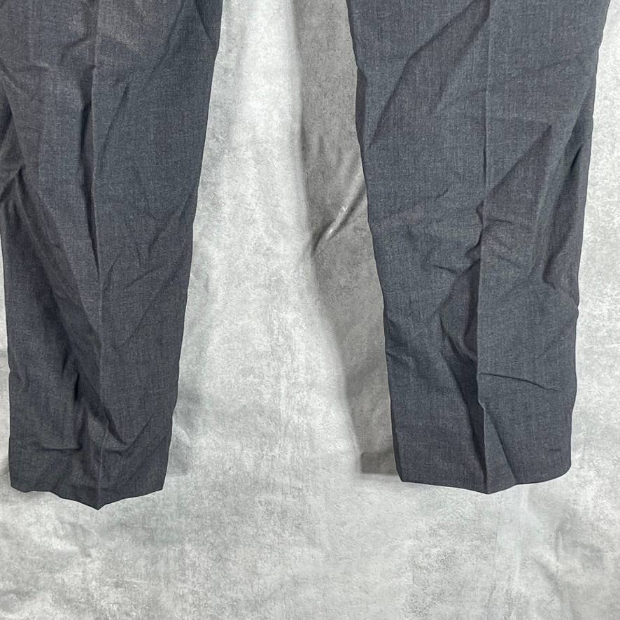 CALVIN KLEIN Men's Dark Grey Infinite Stretch Skinny-Fit Dress Pants SZ 34X30