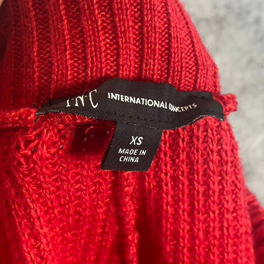 INC INTERNATIONAL CONCEPTS Red Sequin-Stripe Sweater-Knit Drawstring Jogger Pant